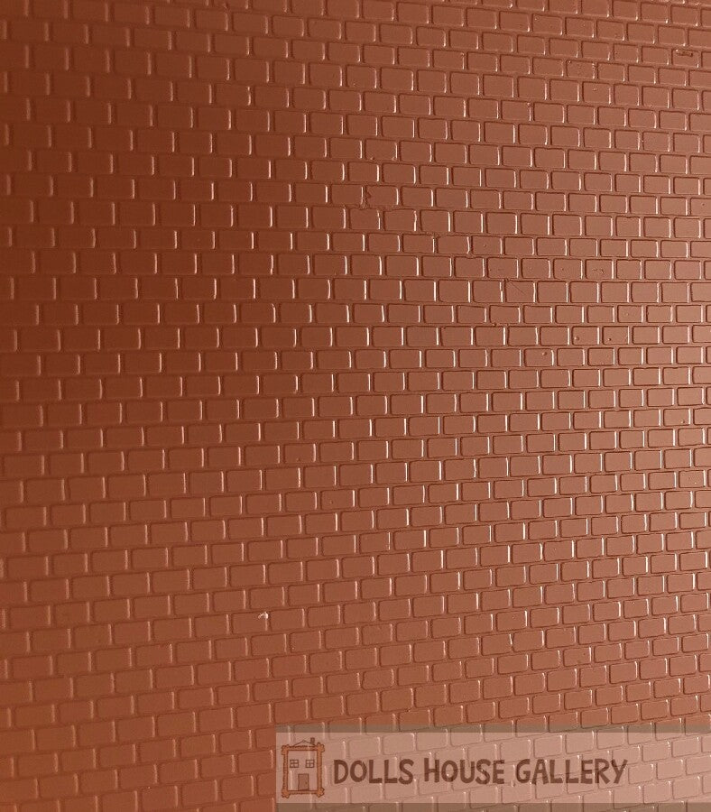 Roofing Tile Red 4mm, Railways Miniature, DIY 00 Gauge,Trains, Model Maker roof