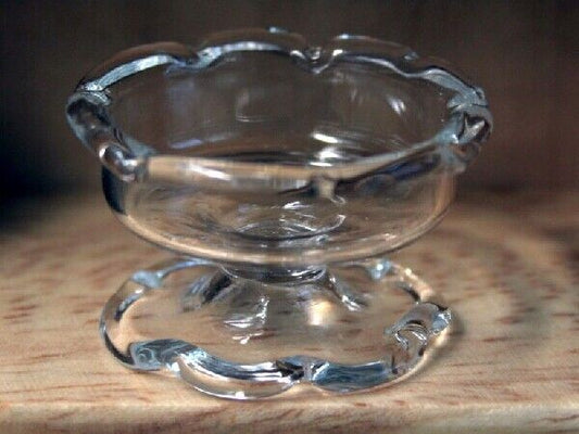 Dolls House Miniature Glass Cake Stand, Kitchen Dining Accessory 1:12 Scale