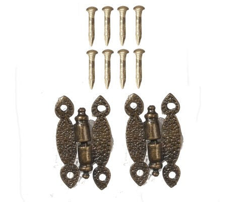 Antique Style Butterfly Hinges (Style B) Dolls House Miniature Door Accessory