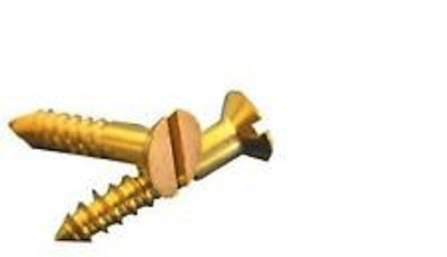 Pack of 20 Countersunk Brass Screws 6mm, Dolls House DIY Screws