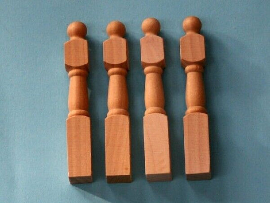 Newel Posts / Pack of Four (CV98), Dolls House Miniature Stair Accessory