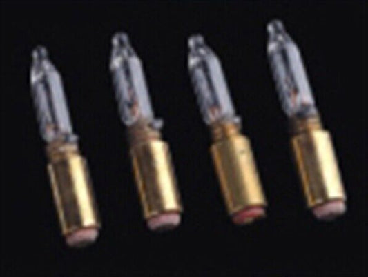 Four Candle Bulbs 3mm Screw, Dolls House Miniature Lighting 12 Volt
