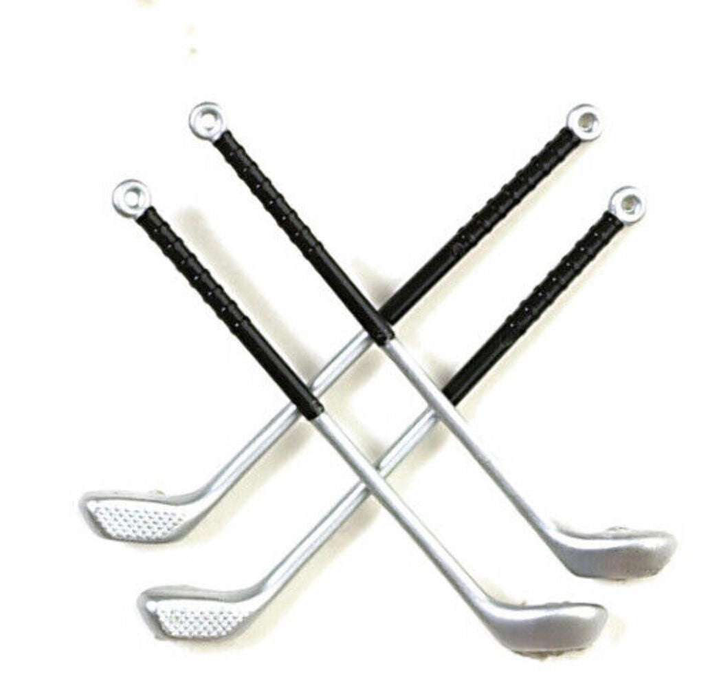 4 Golf Clubs, Dolls House Miniatures, Outdoor Accessory, Miniature Sports, UK