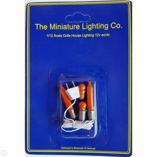 Flicker Flame Unit with Spare Bulbs Fire Effect 1.12 Scale Doll House Miniatures