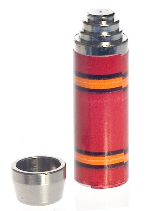 Metal Flask, Dolls House Miniatures Kitchen Accessory