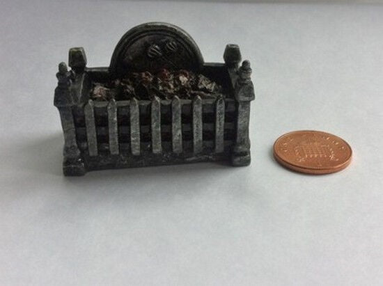 Fire Grate Square, Dolls House Miniature, Fireplace