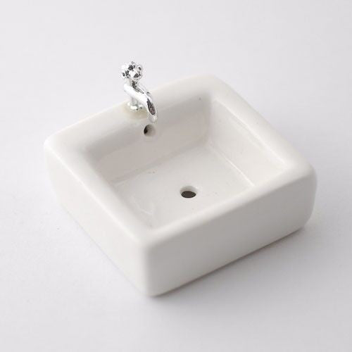 Single Tap Sink, Dolls House Miniature D.I.Y  Bathroom, Belfast Sink, Kitchen