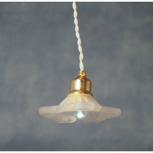 Daisy Ceiling Light Battery Powered LED, Dolls House Miniature Lighting.