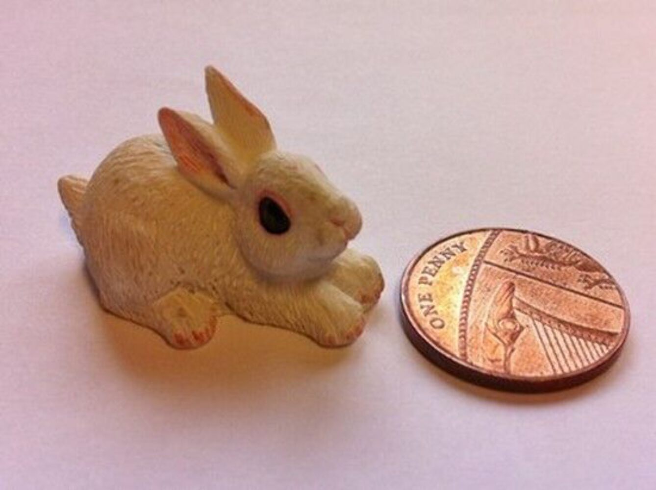 1 Rabbit Only, Pet Animals, White, Black Or White & Brown Miniatures