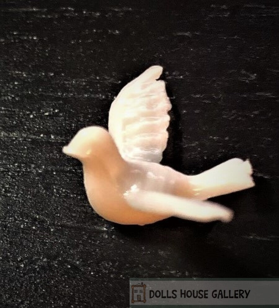 6 Small Doves, Dolls House Miniature, Animals Birds, Dove