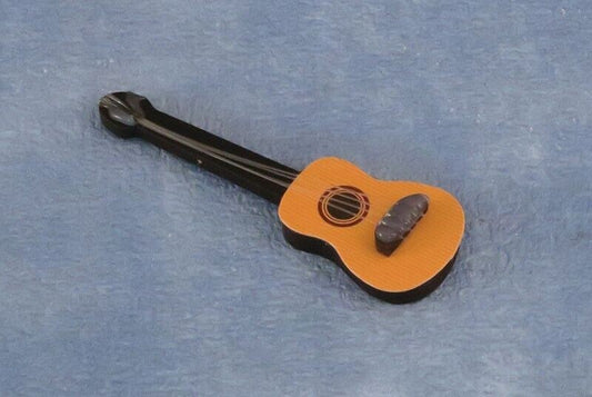 Toy Classical Guitar, Miniature Musical Instrument 1.12 Scale, Length 65mm.