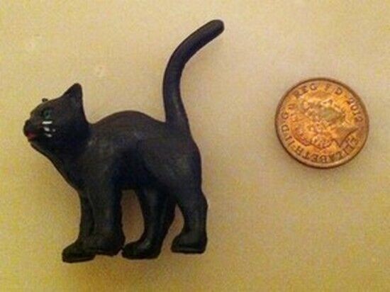 Black Cat Dolls House Miniatures. Pets & Animals, 1/12 scale, Halloween