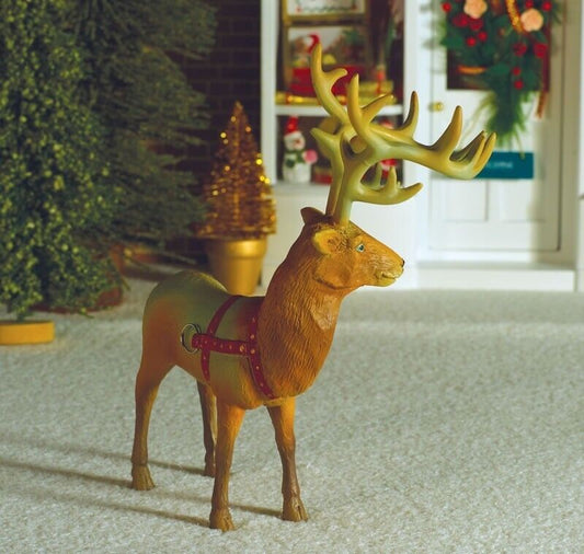 Dancer The Reindeer, Dolls House Miniature 1.12 Scale Christmas, Santa Claus