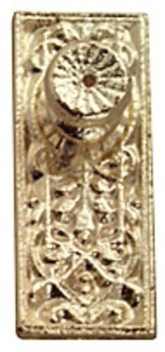 Brass Ornate Door Knobs Pack Of Four,Dolls House Miniatures 1.12 Scale