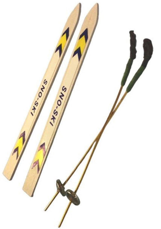 Dolls House Snow Mountain Skis & Ski Poles Winter, Miniatures winter sports