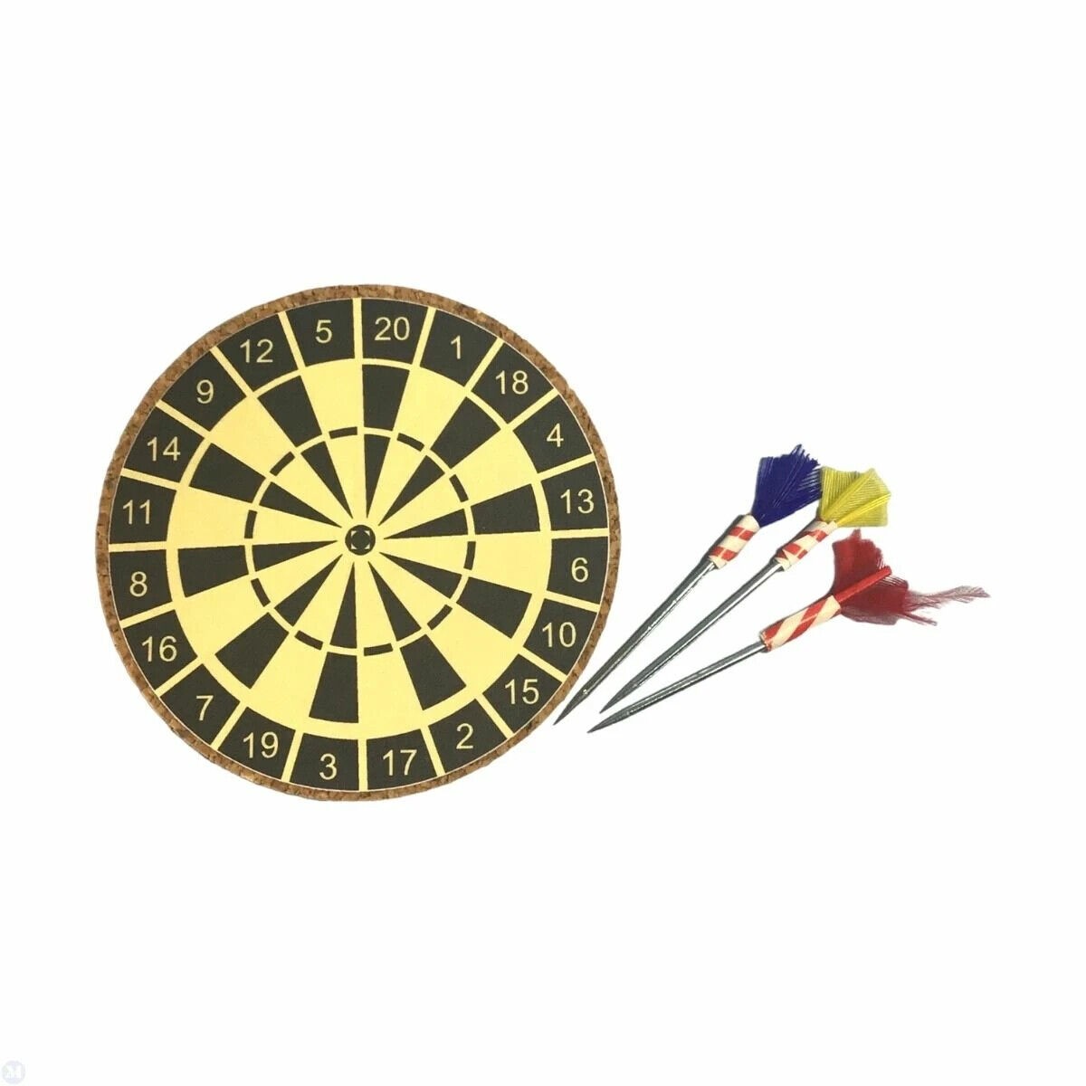 Dartboard & Darts, Dolls House Miniature Darts Board Ideal For Games Room Or Pub