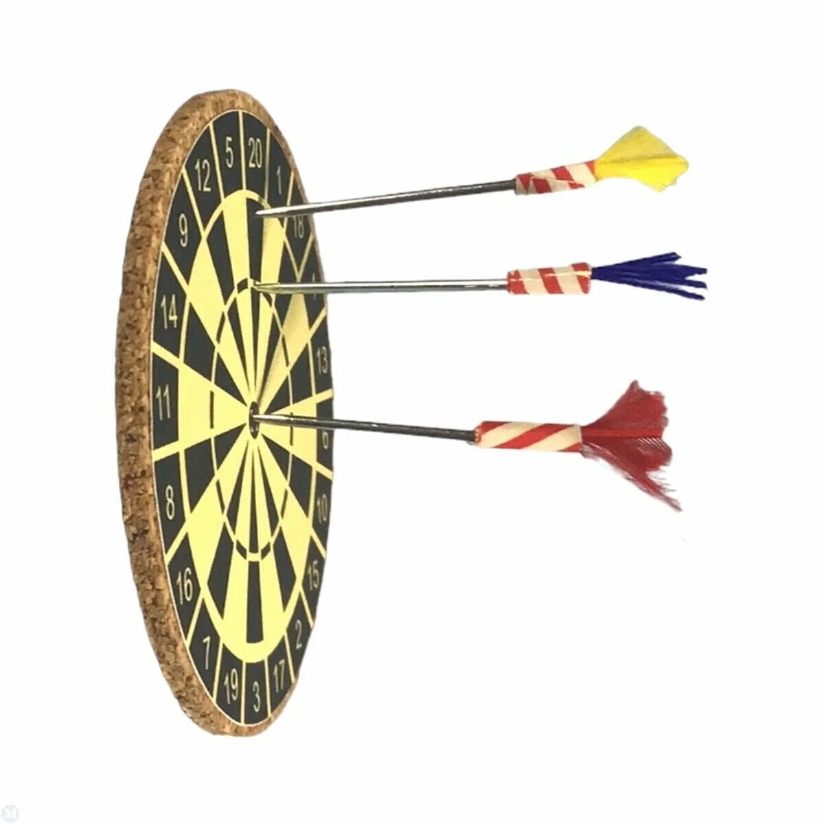 Dartboard & Darts, Dolls House Miniature Darts Board Ideal For Games Room Or Pub