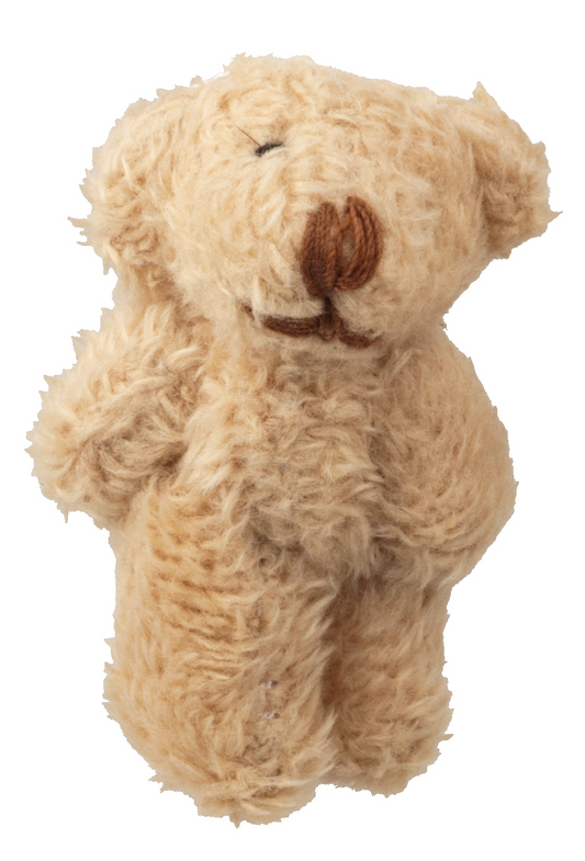 Brown Furry Teddy Bear, Dolls House Miniature, Nursery 1.12 Scale