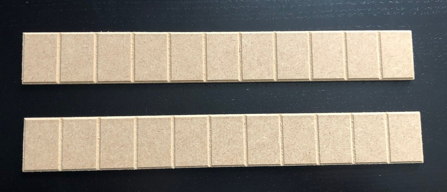 Square MDF Quoining / Corner Stones, Dolls House Miniature, DIY Accessory