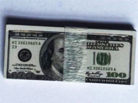 Bundle Of Cash Money, Dolls House Miniature, Doll House Money. 1,12 Scale