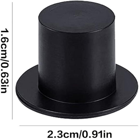 1 Black Small Plastic Top Hat , Miniature Dolls House Miniatures Clothing