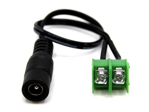 Transformer to light strip Adaptor. Round end to Screw Terminals, Dolls House