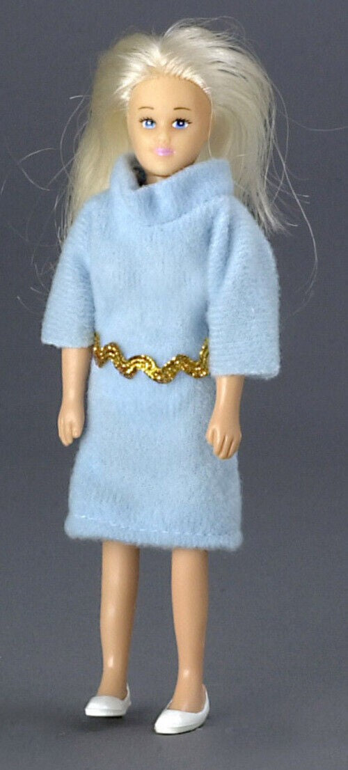 Blonde Mother Doll, Dolls House Miniature 1/12 Scale Female
