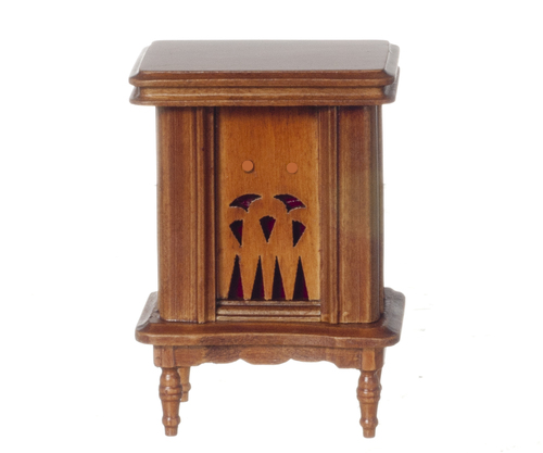 1940's Floor Standing Radio, Miniatures Room Accessory Old Style Radio