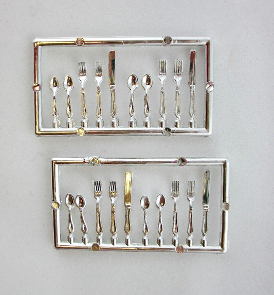 Small Cutlery Set, Dolls House Miniatures Kitchen & Dining Utensils
