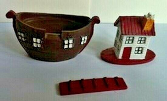 Noah's Ark, Dolls House Miniature, Nursery Accessory 1.12 Scale