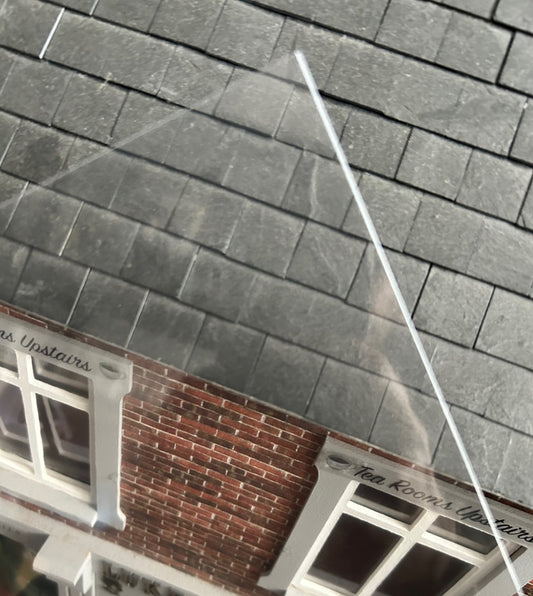 Clear A4 Acetate for Dolls House Windows, Doll House Miniature 1.12 Scale