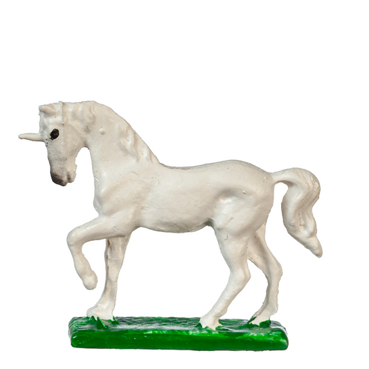 Unicorn Ornament, Dolls House Miniature, Horse House Decor Mantel Place, Plastic