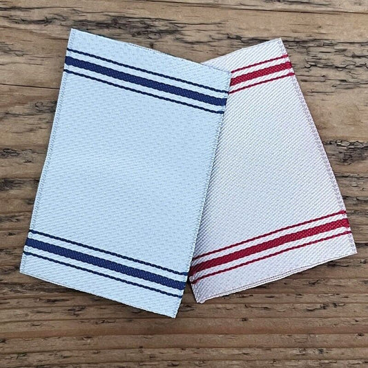 Striped Kitchen Towels, Dolls House Miniatures, Kitchen, Accessory 1,12 Scale
