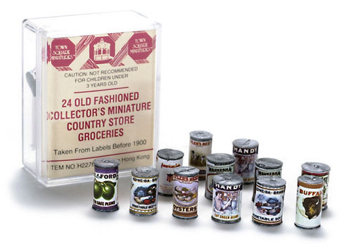 Old Fashion Style Groceries 24 Pack (B), Dolls House Miniature, Shop