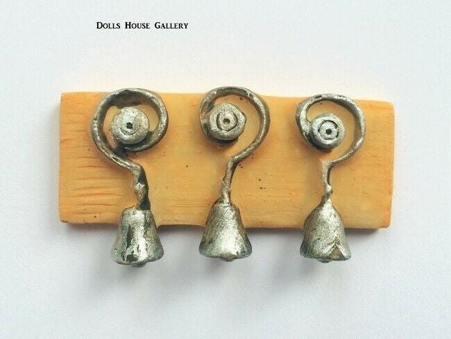 Three Servant Bells,  Dolls House Miniatures, Victorian House Accessory