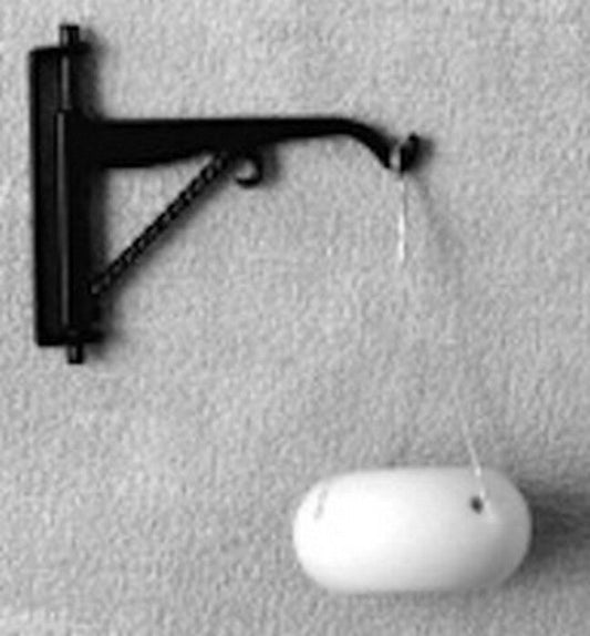 Hanging Planter & Bracket, Doll House Miniature 1,12 Scale. Garden Flowers