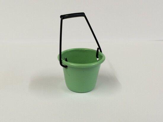 Coloured metal buckets choice of four colours, doll house miniature, beach sea