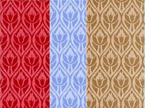 Miniature 3 sheet of bayswater wallpaper , dolls house miniatures, diy, paper