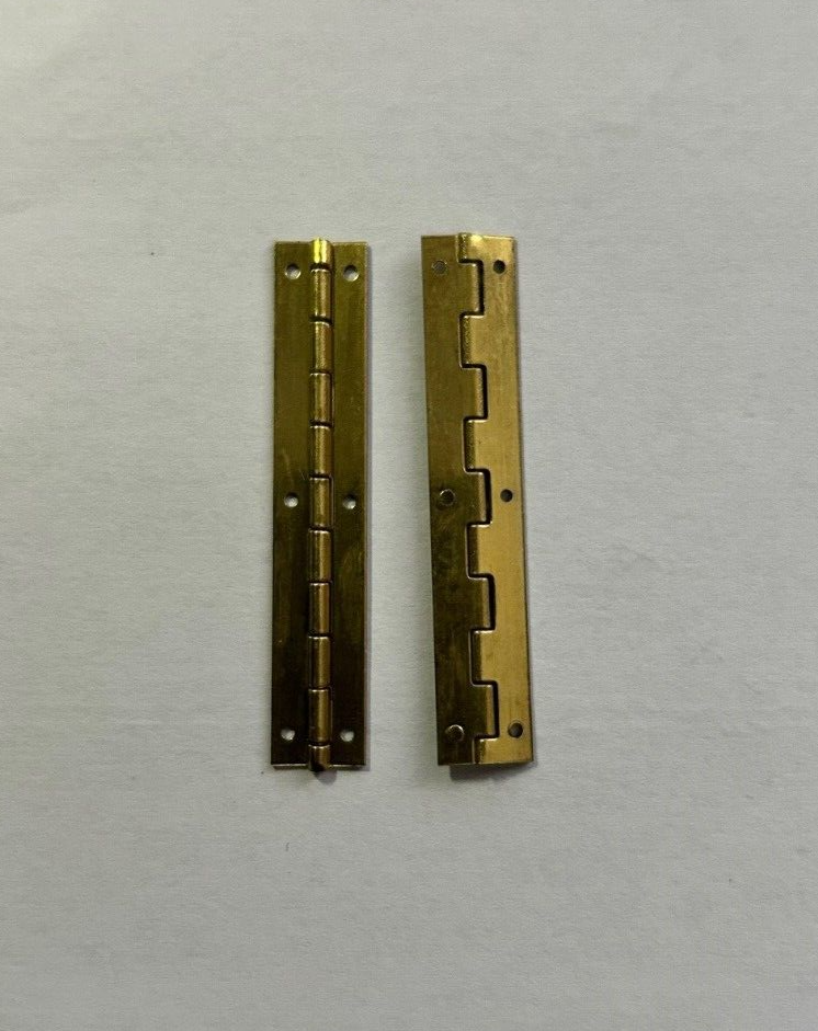 Pair of Brass Butt Hinges 50mm x 10mm, Ideal For Dolls Houses