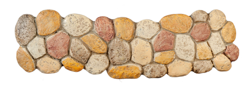 Walkway Featuring Large Coloured Stones, Dolls House Miniature Garden Path
