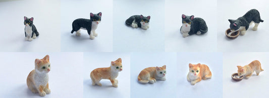 Cat Choice of Colour & Positions, Dolls House Miniature, Pets & Animals, 1.12th