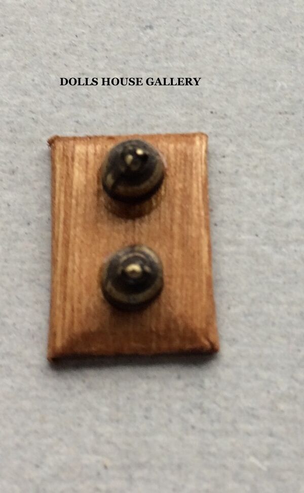Double Light Switch, Doll House Fixtures & Fittings 1.12 Scale Lighting