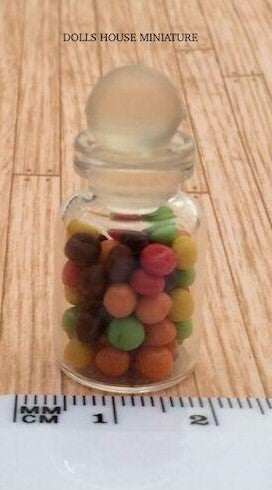 One Filled Glass Sweet Jars Choice of Twelve, Doll House Miniatures Sweets