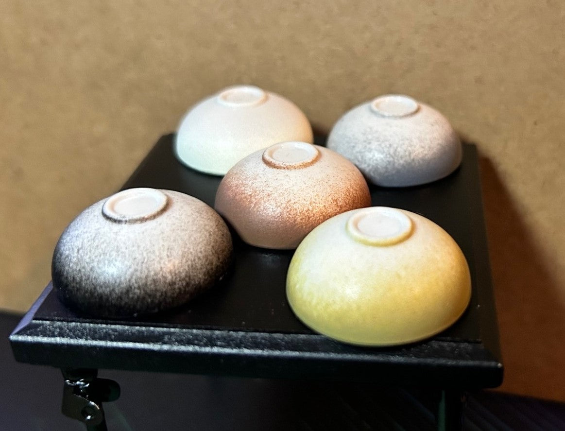 5 Bowls Dolls House Miniatures