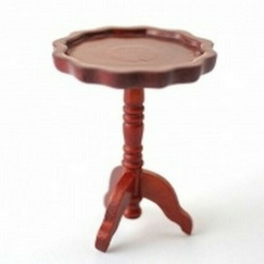 Small Drinks Table, Dolls House Miniature 1.12th Scale Furniture, Piecrust