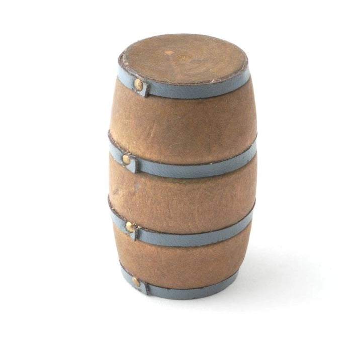 Dark Wooden Pub Barrel, Dolls House Miniature 1.12th Sale, Shop 1,12 Scale