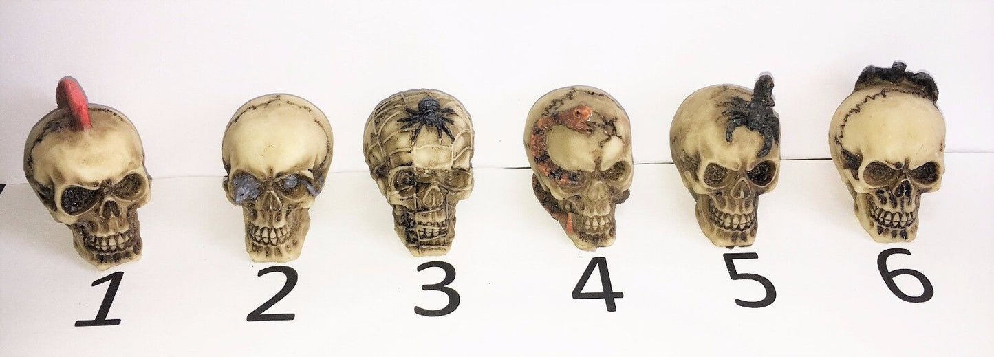 Skull, Miniatures Skulls, Gothic ornamental choice, Free Postage