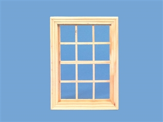Medium Georgian Window 12 Pane, Dolls House Miniature Windows