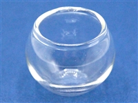 Glass Goldfish Bowl, Dolls House Miniature Pet Accessory