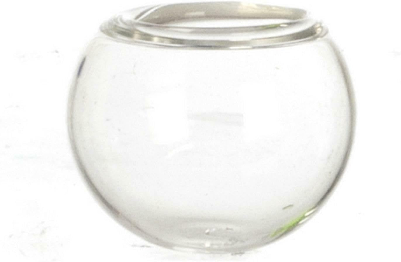 Glass Goldfish Bowl, Dolls House Miniature Pet Accessory